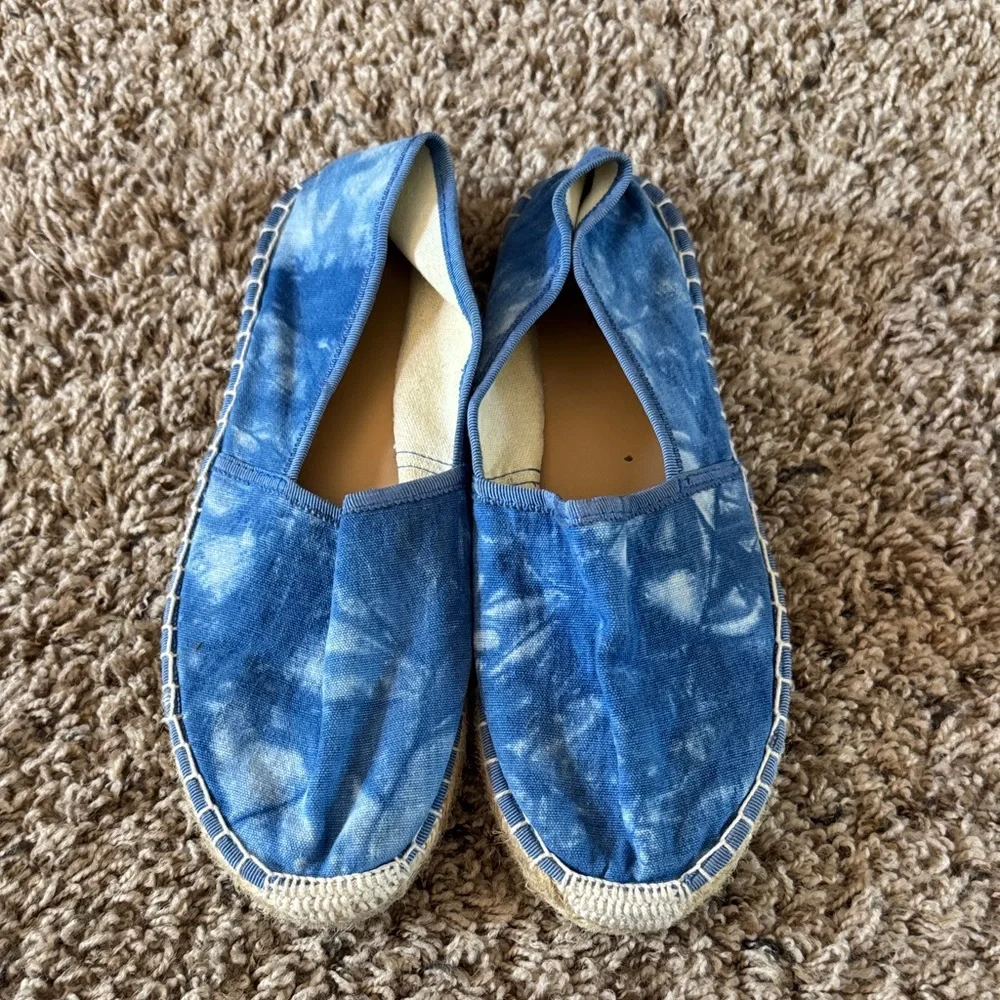 J. Crew Blue Tie-Dye Espadrilles